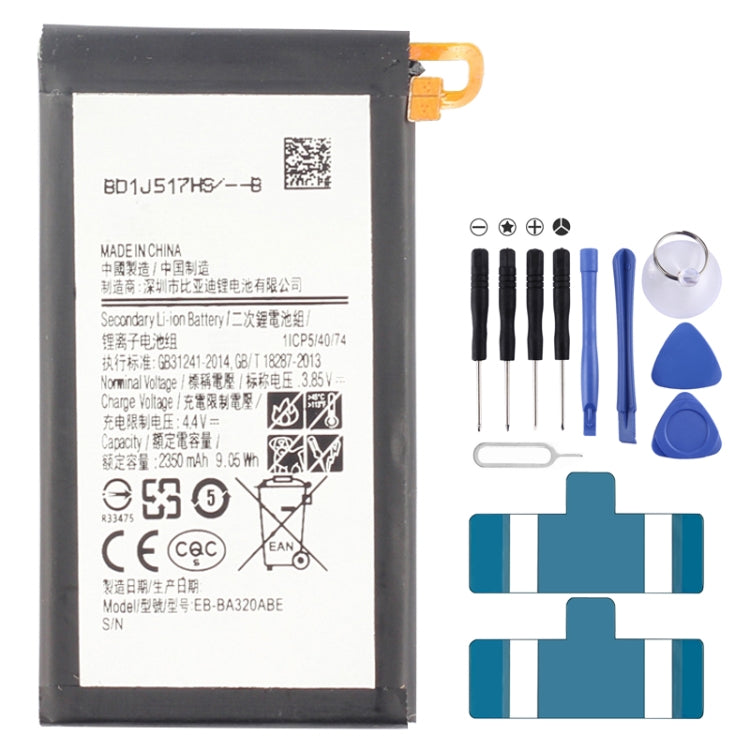 Batteria ai polimeri di litio da 2350 mAh EB-BA320ABE per Samsung Galaxy A3 (2017) / A320AA320F, For Galaxy A3 (2017) Batteria ai polimeri di litio da 2350 mAh EB-BA320ABE per Samsung Galaxy A3 (2017) / A320AA320F, For Galaxy A3 (2017)